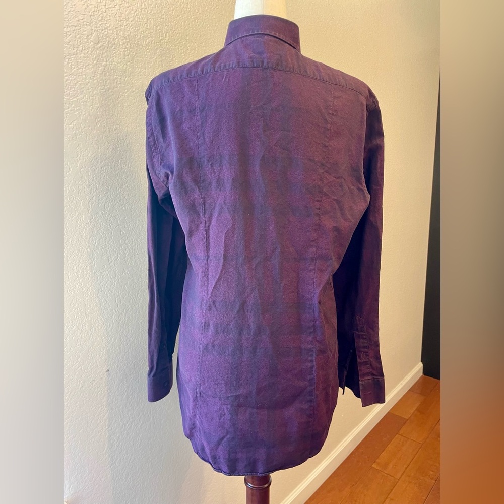 Burberry Men’s Nova Check Button Down Top Size L - image 6